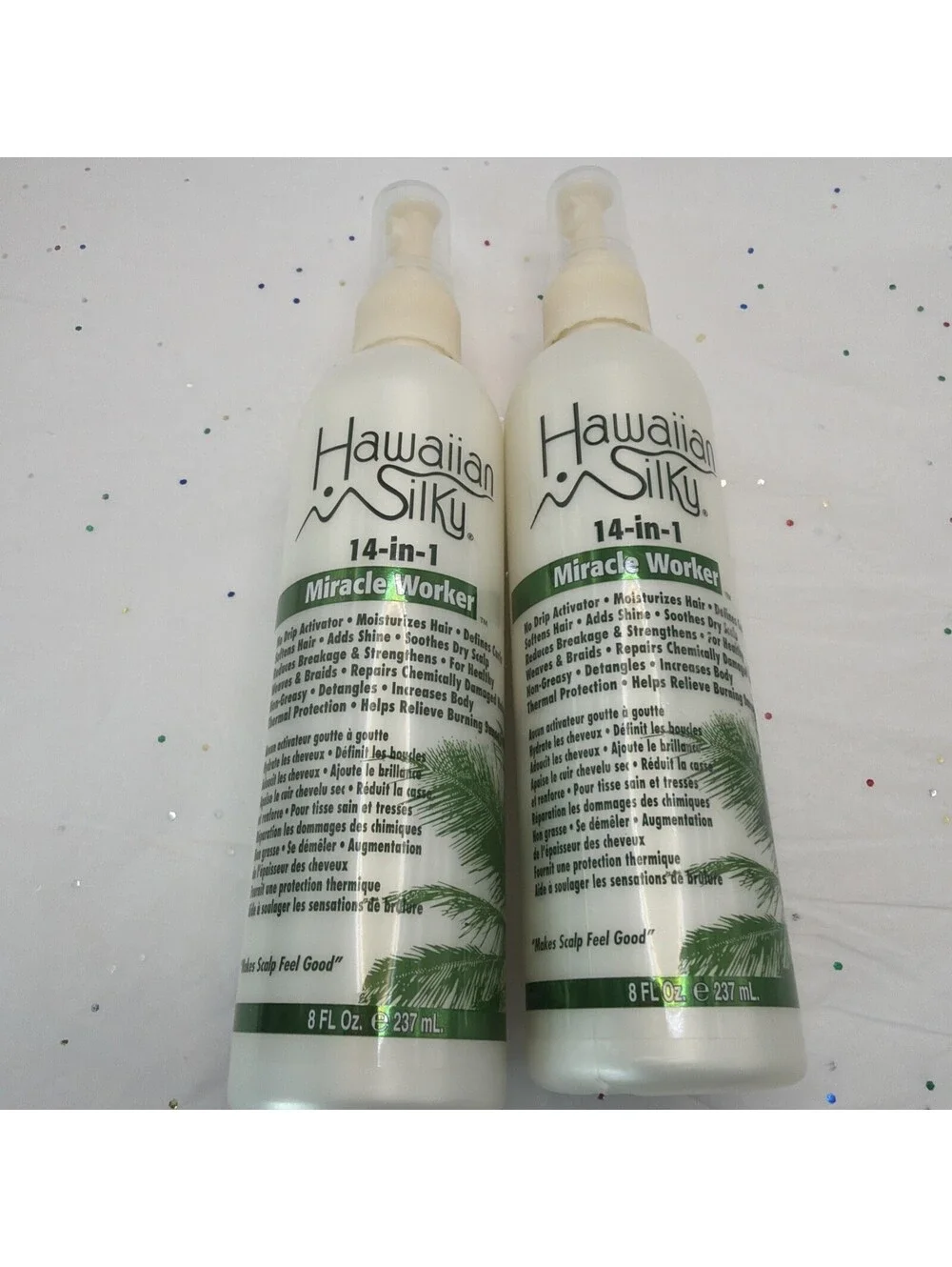 2Pk Hawaiian Silky 14 in 1 Miracle Worker No Drip Activator Moisturizer 8 Oz Ea